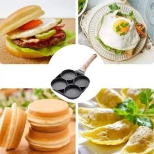 Sartén Mini 4 Compartimentos Multifunción Para Huevos Arepas